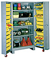 All-Welded Deep Door Bin Cabinet (4-shelf/24-bin)