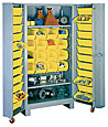 All-Welded Deep Door Bin Cabinet (2-shelf/40-bin)