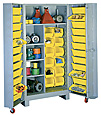 All-Welded Deep Door Bin Cabinet (4-shelf/36-bin)