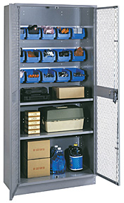 Visible Shelf/Bin Storage Cabinet (18"d)
