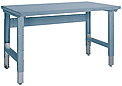 Adj. Workbench w/ steel top - 60"w x 28"d