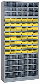 42-Bin/48-Drawer Unit w/ plastic bins