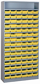 90-Drawer Bin Unit w/ plastic bins