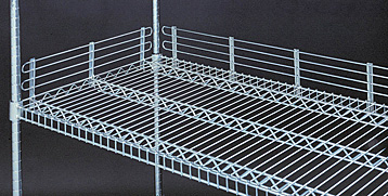 Chrome ledge - 4" high (for 60"w shelf)