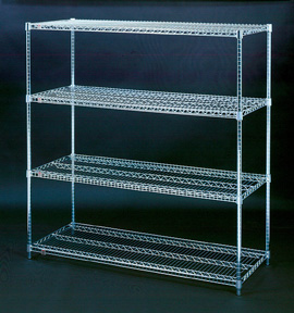 Chrome Wire Shelving -60"w x 24"d x 74"h -Starter