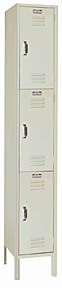 Triple Tier Locker - 12"w x 15"d x 24"h - 1 Wide