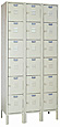 6 Tier Locker - 12"w x 12"d x 12"h - 3 Wide