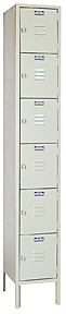 6-Tier Locker - 12"w x 18"d x 12"h - 1 Wide