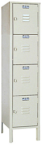 4 Tier Locker - 12"w x 12"d x 12"h - 1 Wide