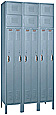 Two Person Locker - 15"w x 18"d x 72"h - 3 Wide