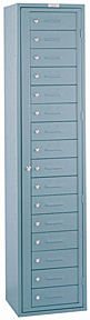 16-Comp't Uniform/Linen Locker - 18"w x 15"d x 78"