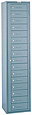 16-Comp't Uniform/Linen Locker - 18"w x 15"d x 78"