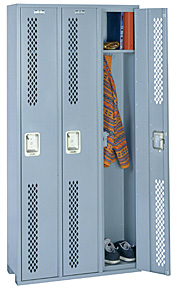 Single Tier Locker HD- 18"w x 18"d x 72"h - 3 Wide