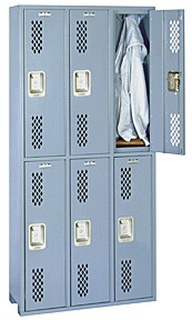 Double Tier Locker HD- 12"w x 12"d x 36"h - 3 Wide