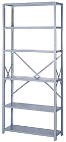 Open Shelving Unit - 36"w x 12"d x 84"h - Starter