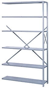 Open Shelving Unit - 48"w x 12"d x 84"h - Add On