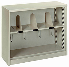 Desk-High Contemporary Bookcase