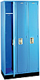 Single Tier Locker - 12"w x 18"d x 72"h - 3 Wide