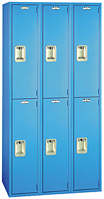 Double Tier Locker - 12"w x 18"d x 36"h - 3 Wide